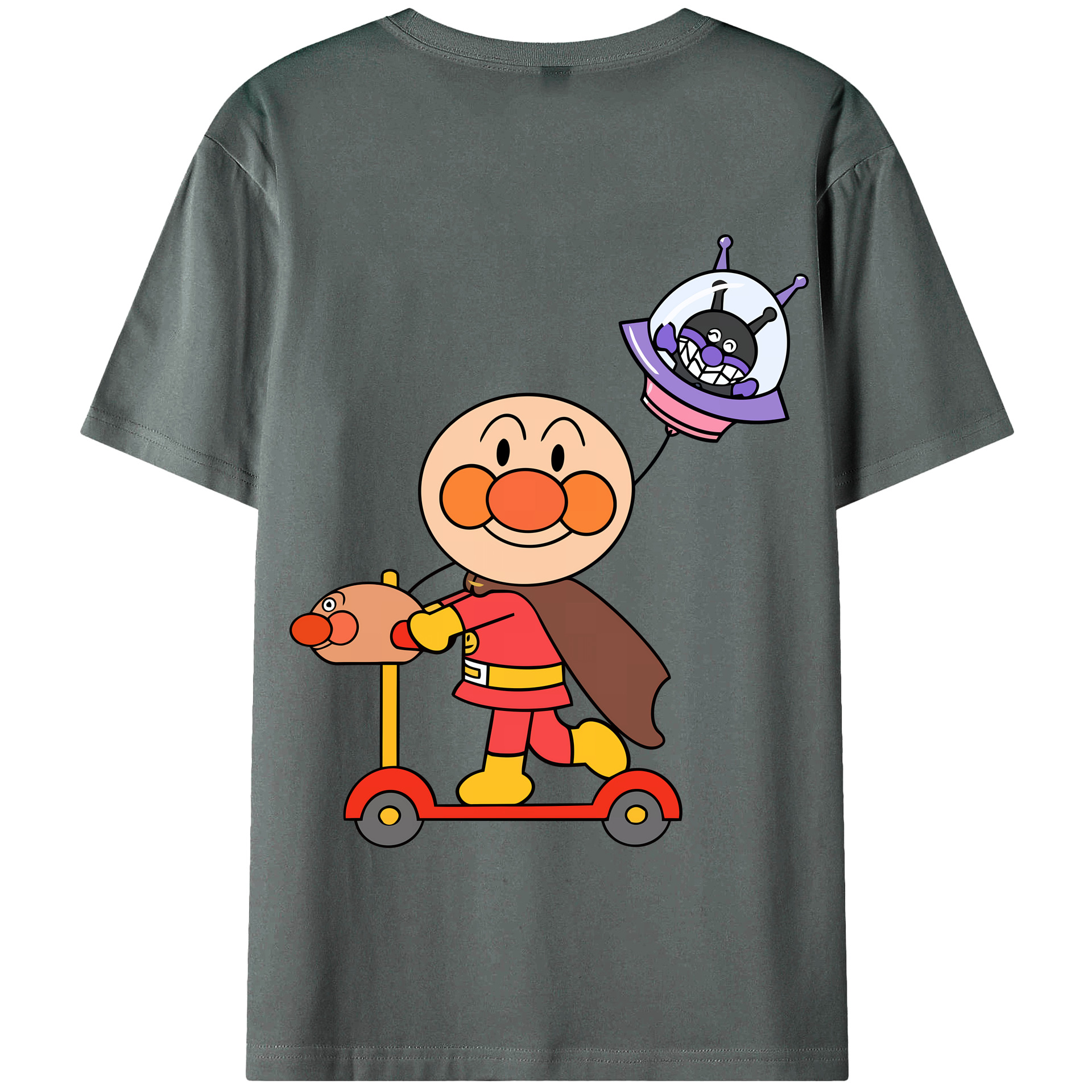 （画像用） アンパンマン Anpanman 綿100％半袖Tシャツ（背面プリント）